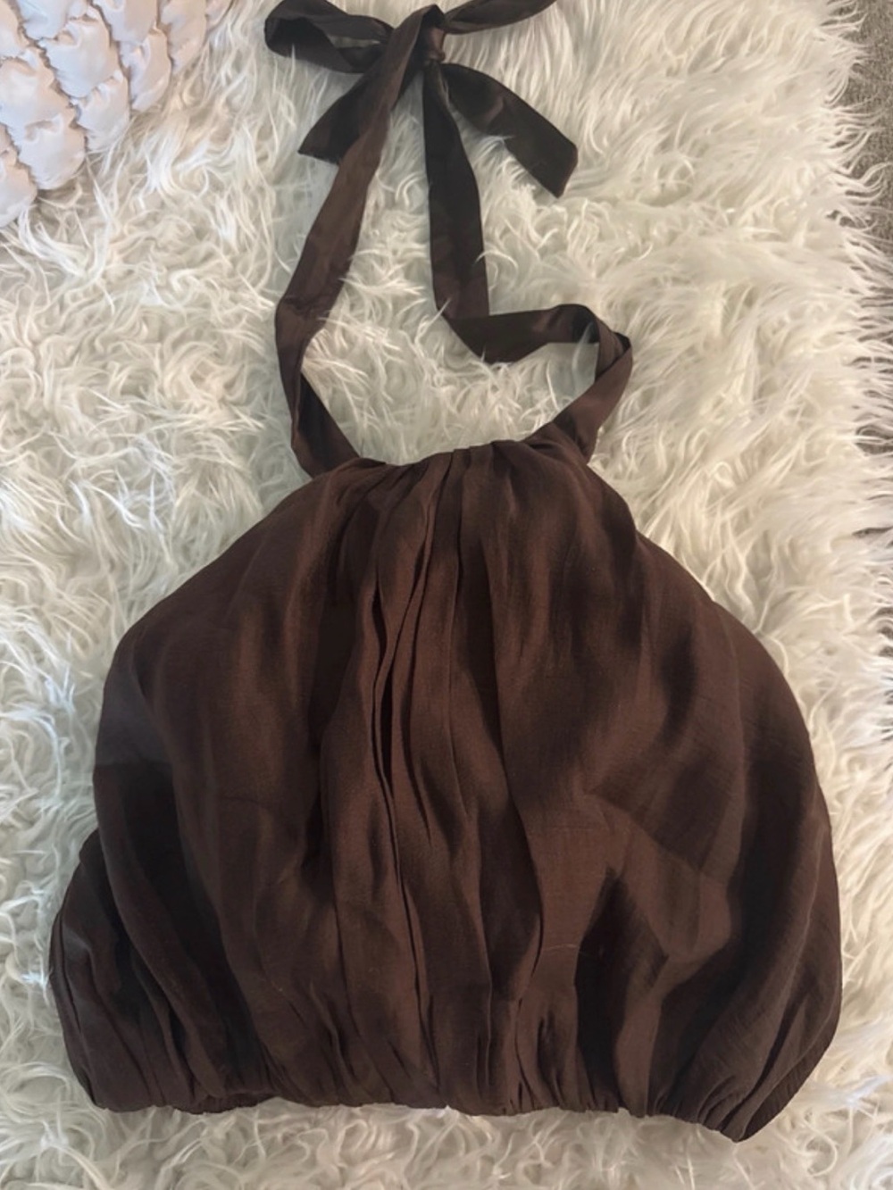 Brown Halter Top